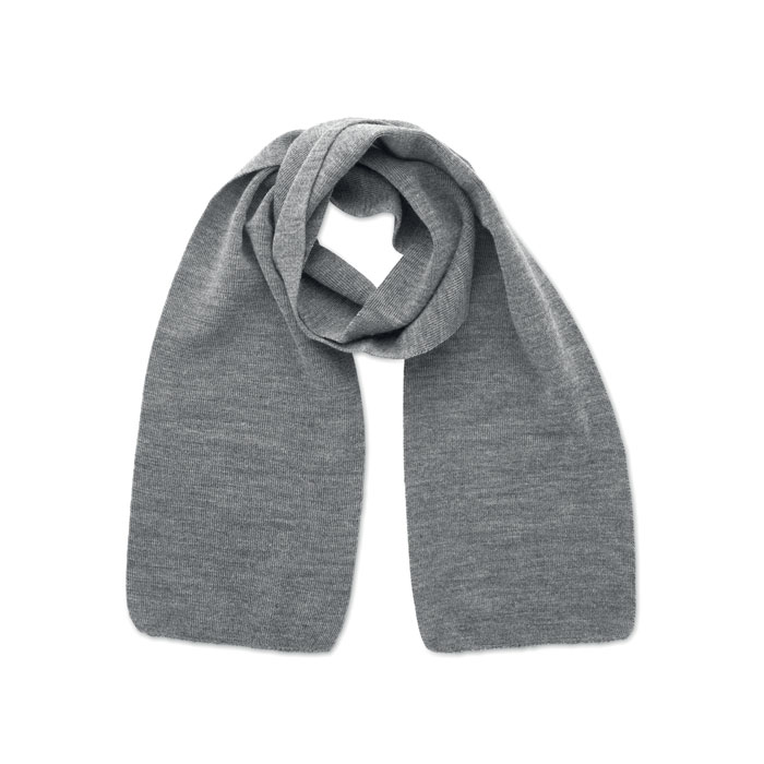 Scarf in RPET polyester - RAFY - white/grey