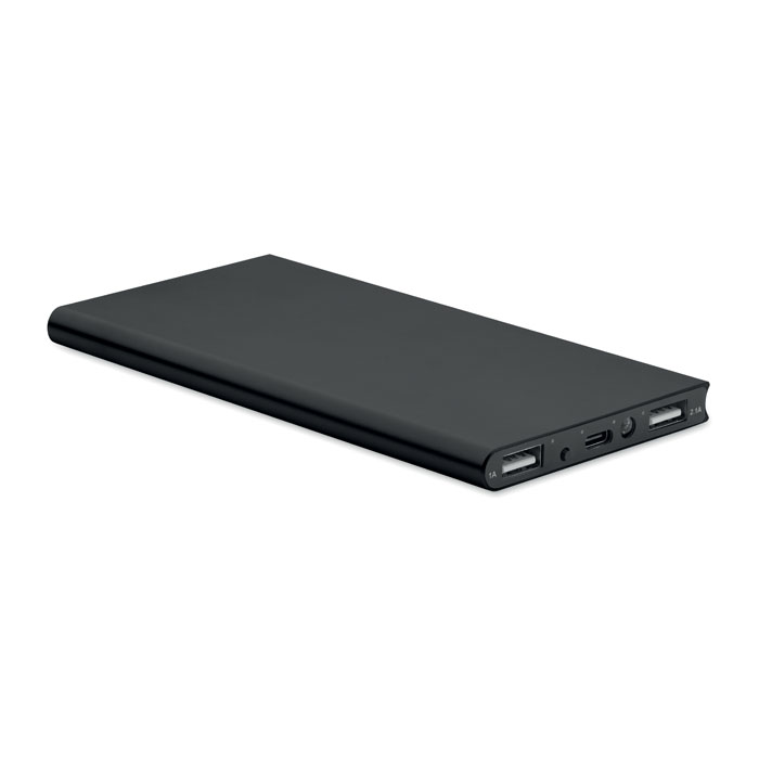 Power bank 8000 mAh - POWERFLAT8C - black