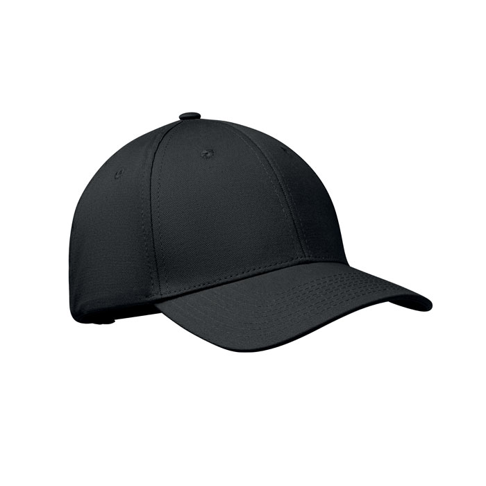 6 panel cotton baseball cap - BAHAMAS - black