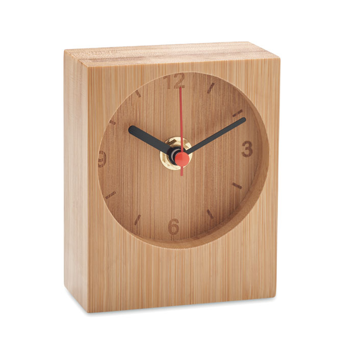 Bamboo table clock - CLAMBU - wood