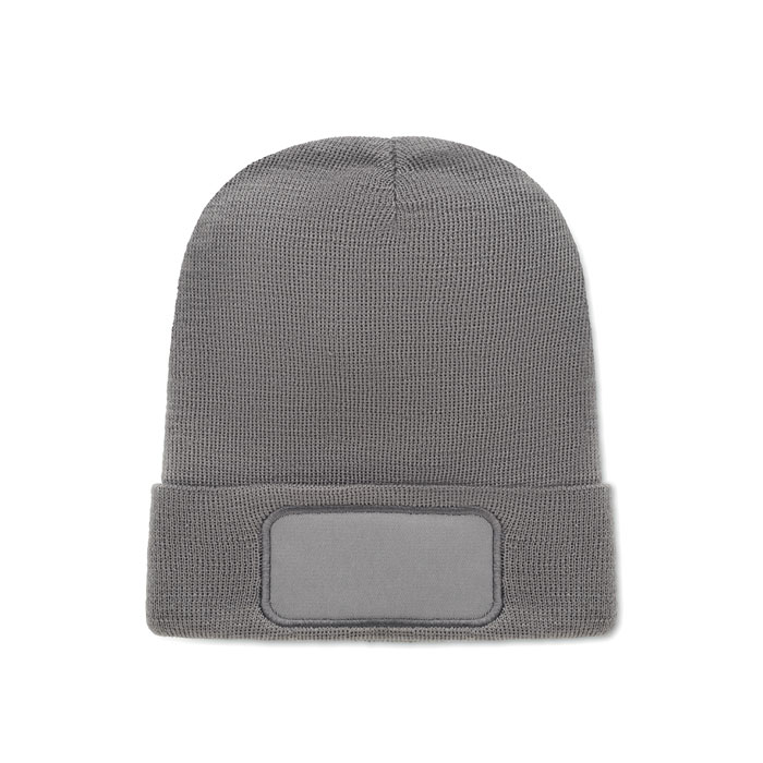 Unisex beanie RPET polyester - CAPNIT - stone grey