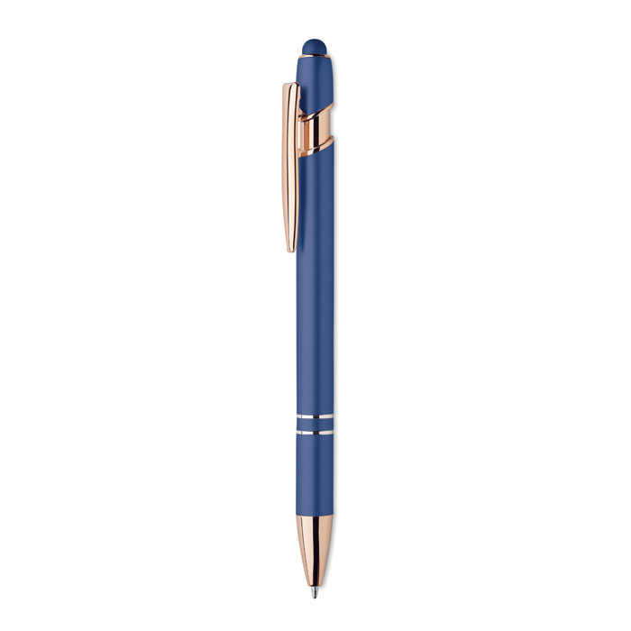 Recycled aluminium pen - SCRIBBLE - blue