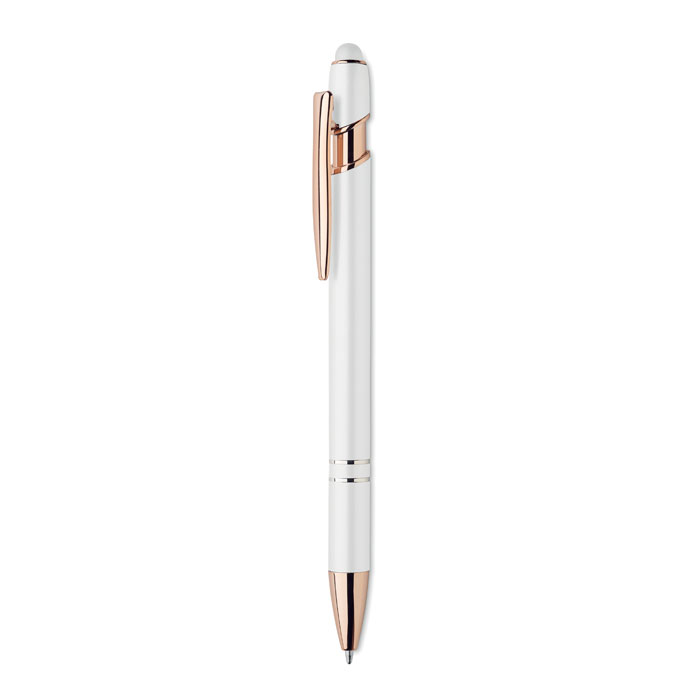 Recycled aluminium pen - SCRIBBLE - white