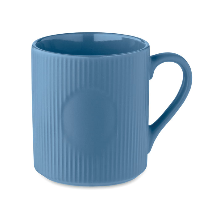 Keramikbecher matt 340ml - RIBMUG - blau