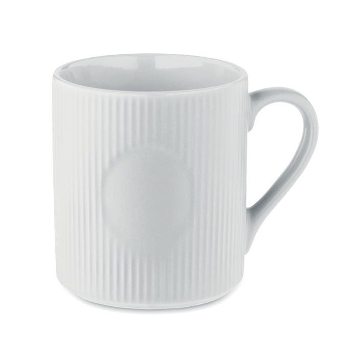 Hrnek s žebrovaným povrchem 340 - RIBMUG - bílá