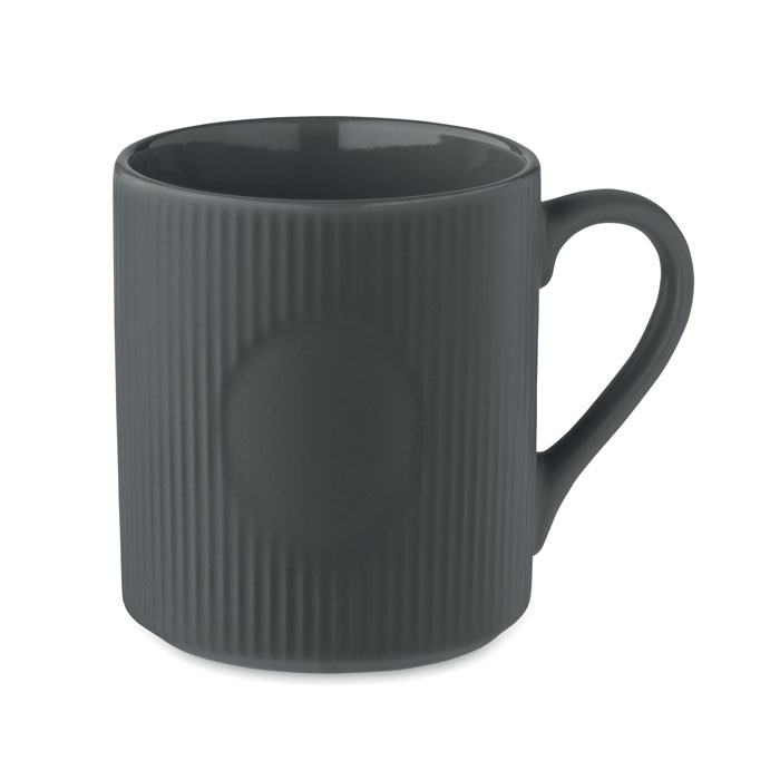 Hrnek s žebrovaným povrchem 340 - RIBMUG - tmavě šedá