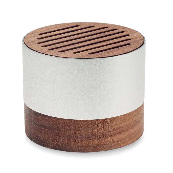 Recycled aluminium speaker - SOUNEUZ - wood