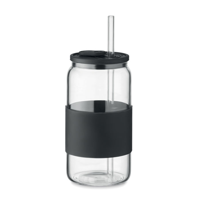 High borosilicate tumbler 550ml - BOROSIP - black