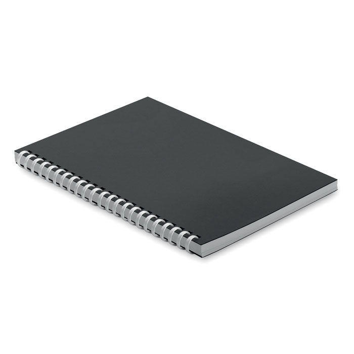 A5 recycled carton notebook - RECARNOTE - black