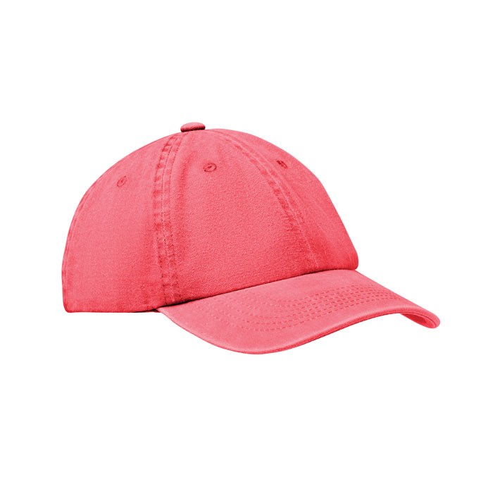 6 panel baseball cap 265 gr/m² - BEAU - red