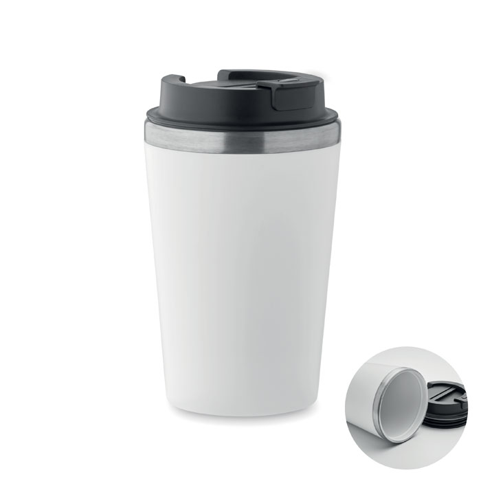 Doppelwandiger Becher 350 ml - BLERM - Weiß 