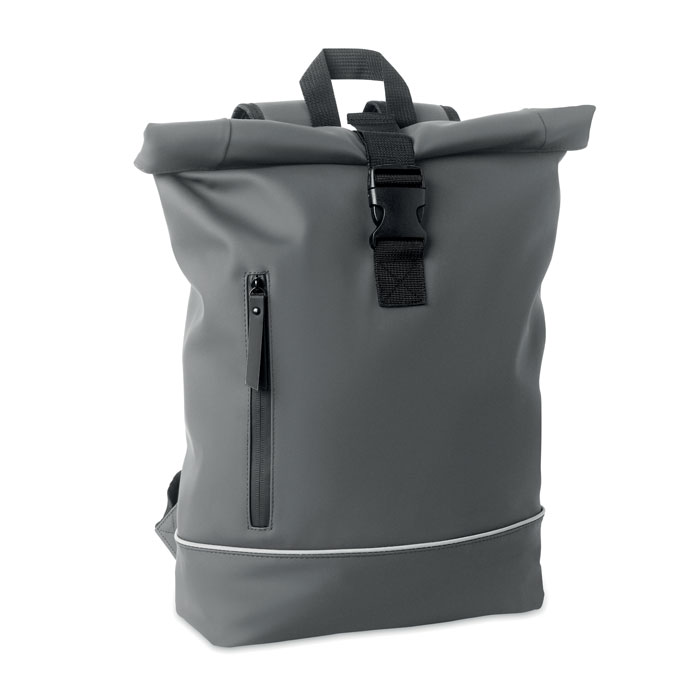 15" Rolltop-Laptop-Rucksack - LAPTOSA - Dunkelgrau