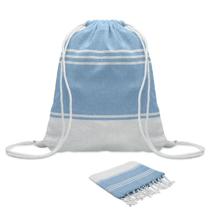 Hammam towel drawstring set - HAMMA - turquoise