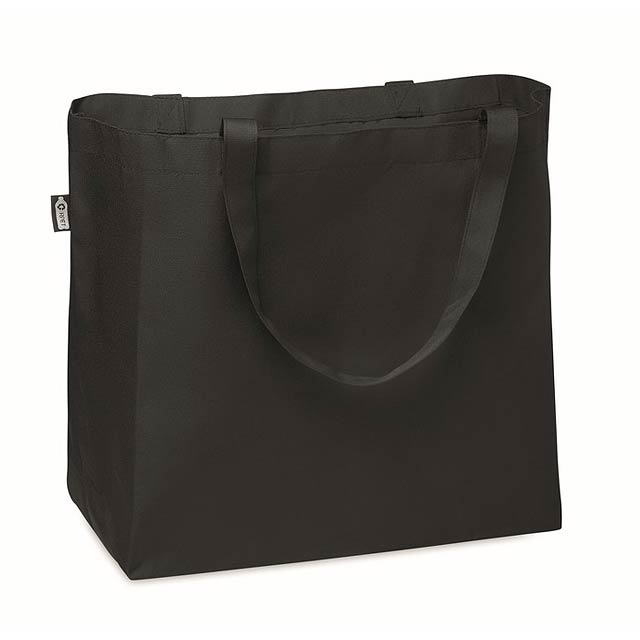 Vellká nákupní taška z RPET - FAMA - černá