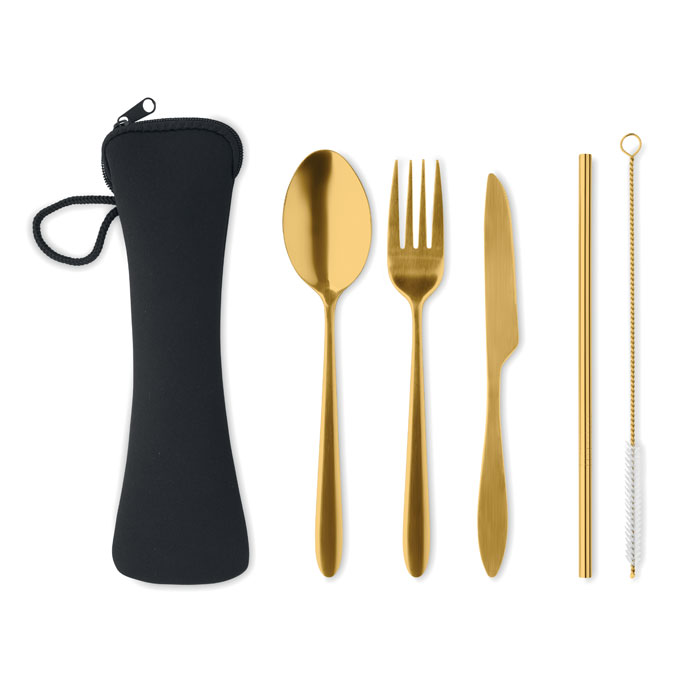 Cutlery set stainless steel - 5 SERVICE - gold
