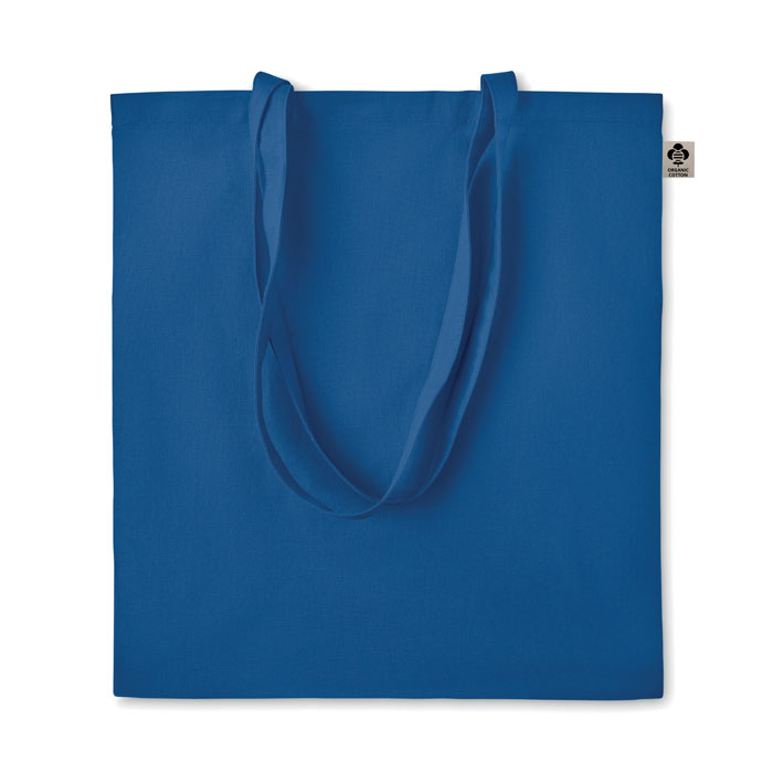Nákupní taška z bio bavlny - ZIMDE COLOUR - královsky modrá