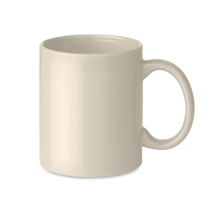 Coloured ceramic mug 300ml - DUBLIN TONE - beige