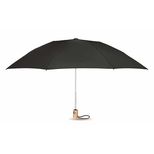 Deštník z RPET - LEEDS - černá