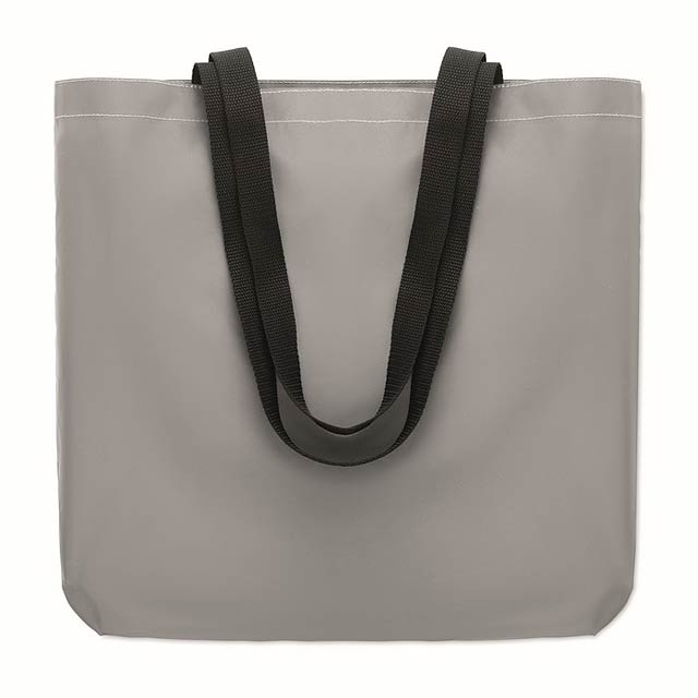 Reflexní nákupní taška - VISI TOTE - strieborná mat