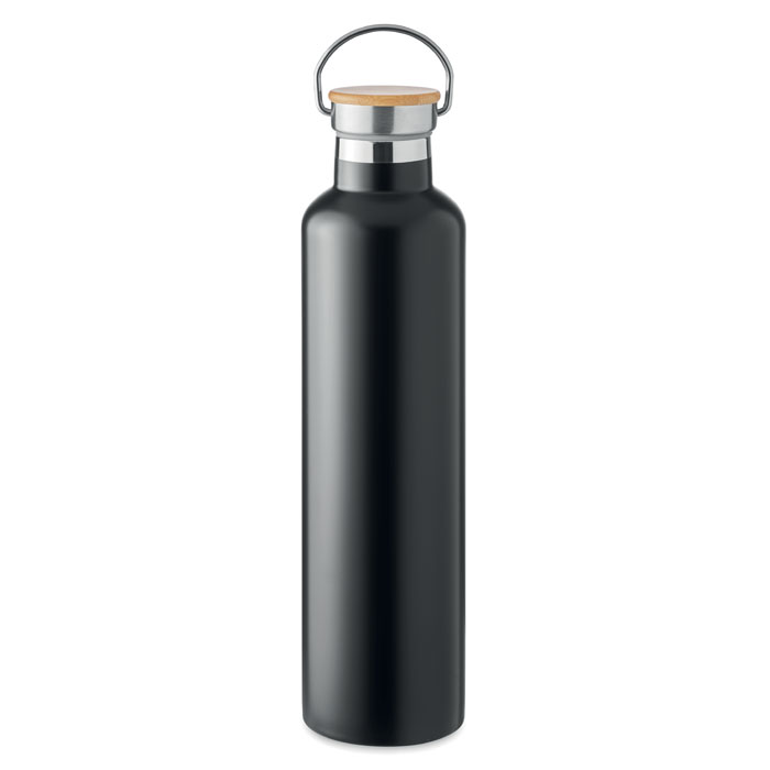 Double wall flask 1L - HELSINKI LARGE - black