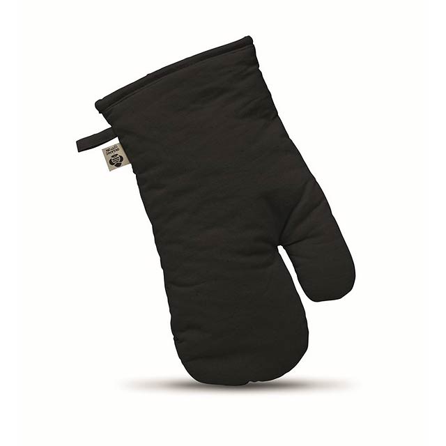 Kuchyňská rukavice z  bavlny - NEVON - černá