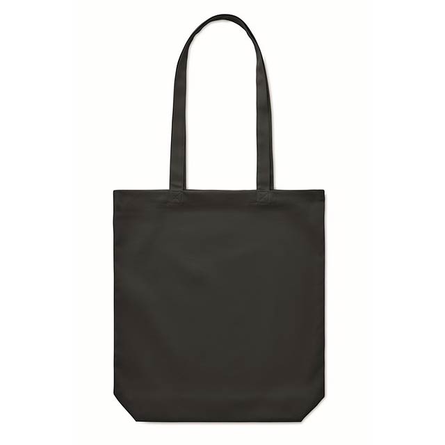 270g plátěná nákupní taška - RASSA COLOURED - černá