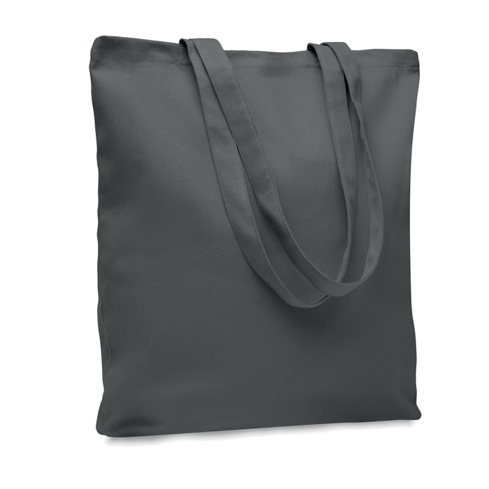 270g plátěná nákupní taška - RASSA COLOURED - tmavě šedá