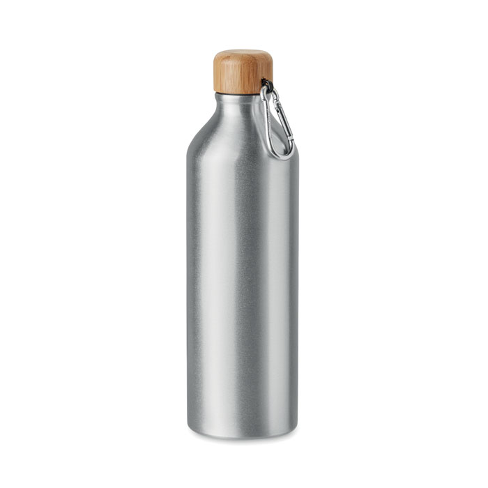 Trinkflasche Aluminium 800 ml - BIG AMEL - mattes Silber