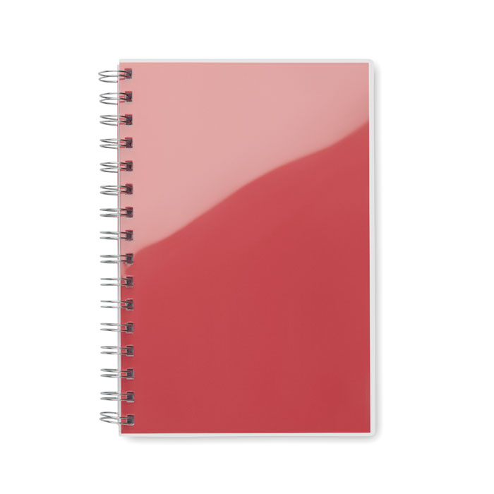 A5 RPET notebook recycled lined - ANOTATE - red