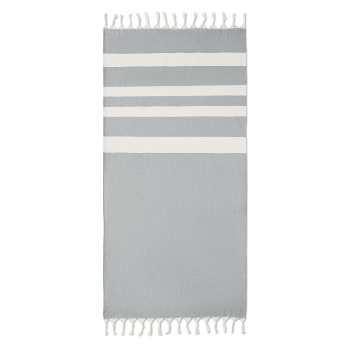 Hamman towel blanket 140 gr/m² - AGOURA - stone grey