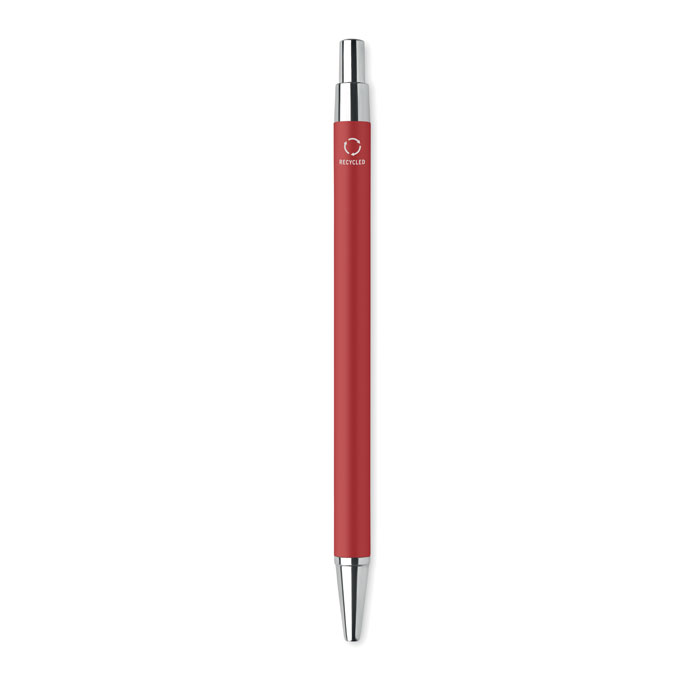 Recycled aluminium ball pen - DANA - red