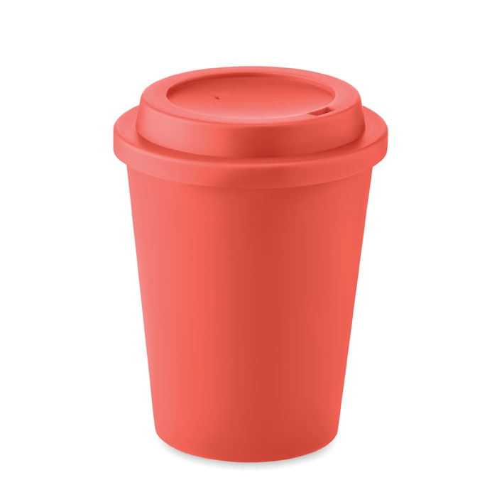 Double wall tumbler PP 300 ml - NOLA - red