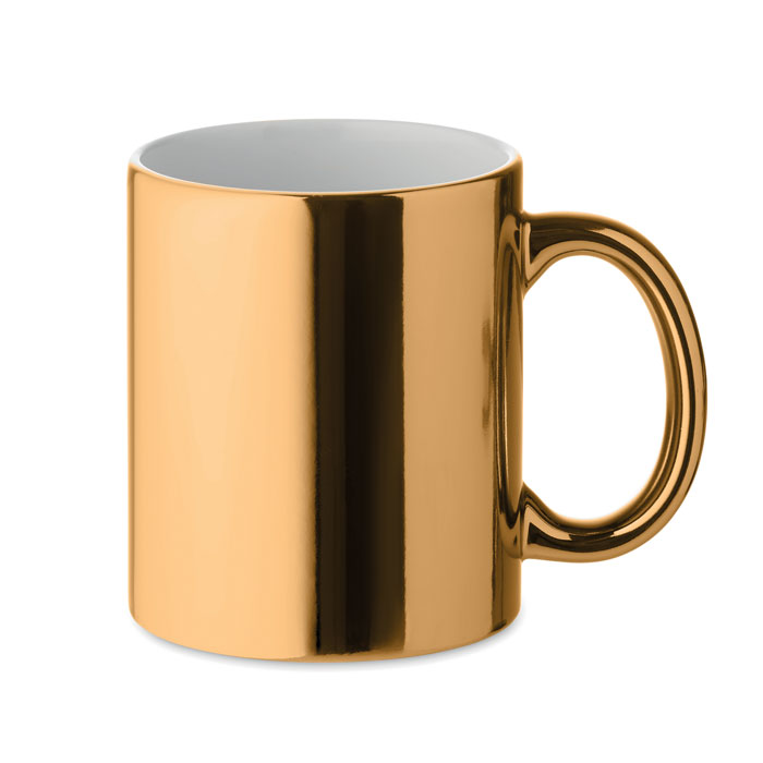 Ceramic mug metallic 300 ml - HOLLY - gold