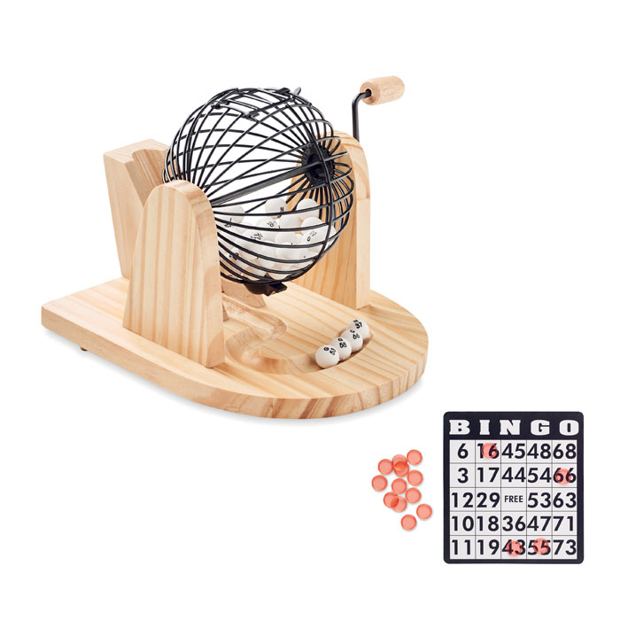 Bingo-Spiel-Set - BINGO - Holz