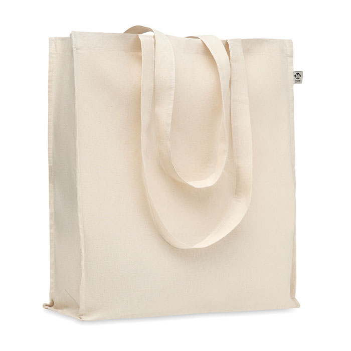 Organic cotton shopping bag - TRAPANI - beige