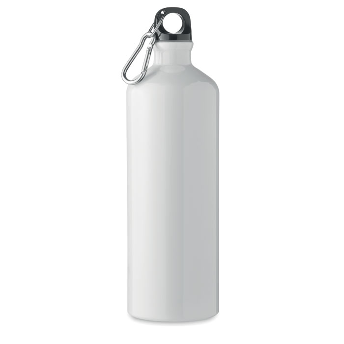 Trinkflasche Aluminium 1L - MOSS LARGE - Weiß 