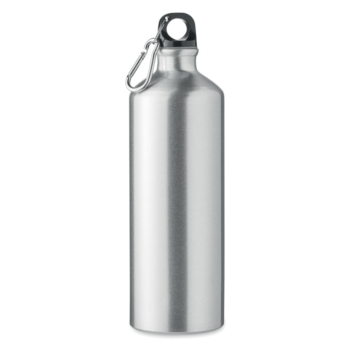 Trinkflasche Aluminium 1L - MOSS LARGE - mattes Silber