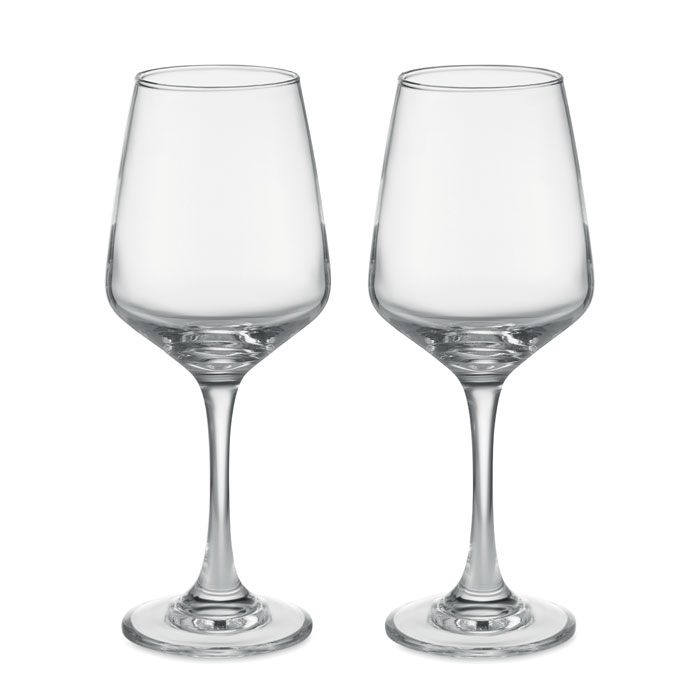 Sada 2 sklenic na víno - CHEERS - transparentní