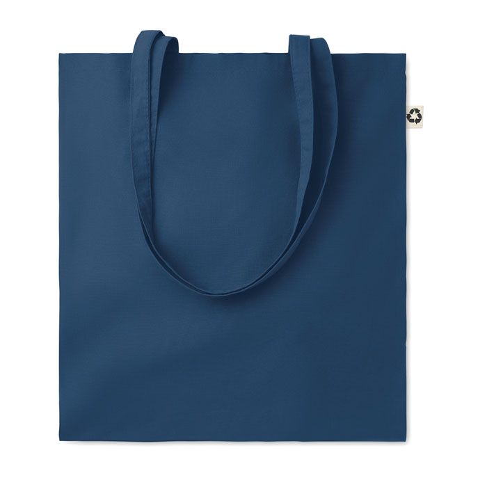 Recycled cotton shopping bag - ZOCO COLOUR - blue
