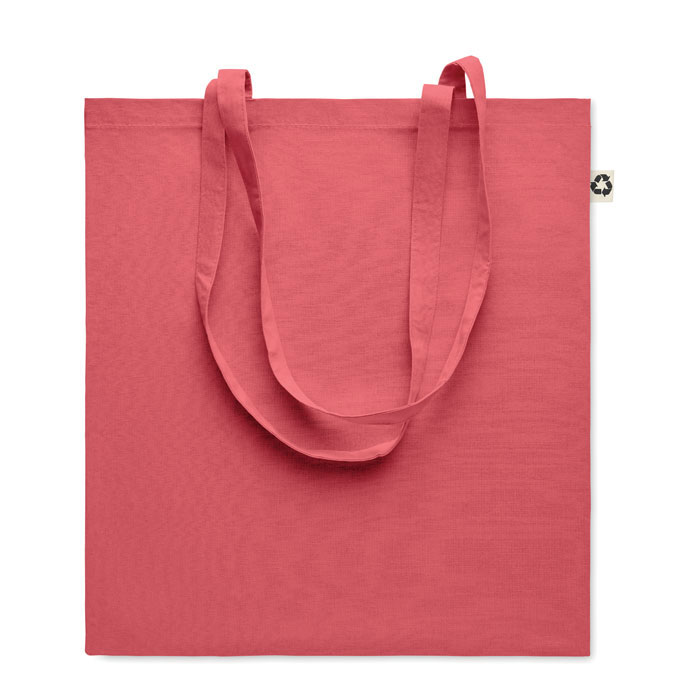 Recycled cotton shopping bag - ZOCO COLOUR - red