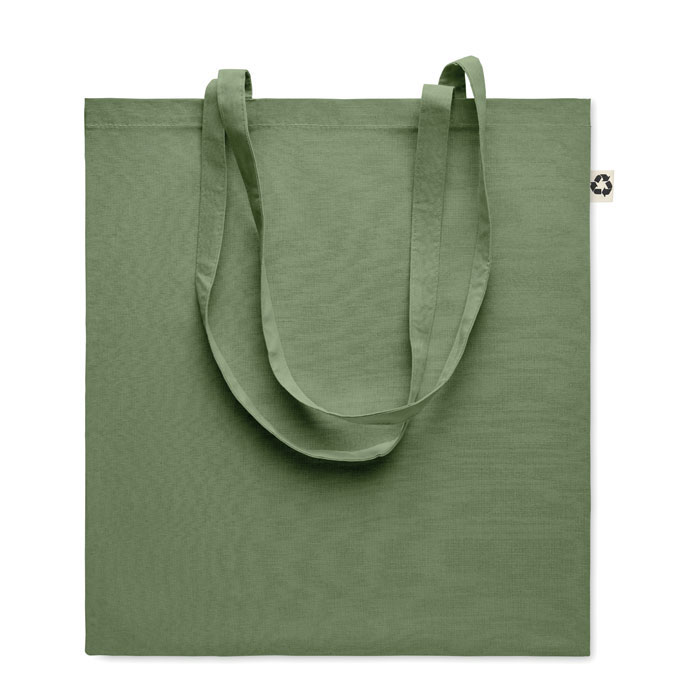 Recycled cotton shopping bag - ZOCO COLOUR - green
