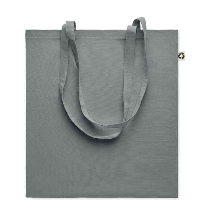 Recycled cotton shopping bag - ZOCO COLOUR - stone grey