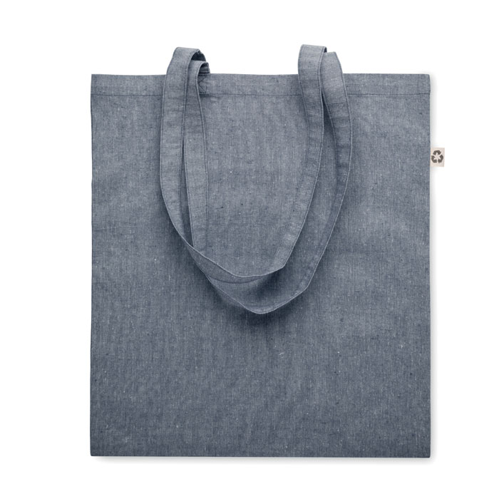 Shopping bag with long handles - ABIN - blue