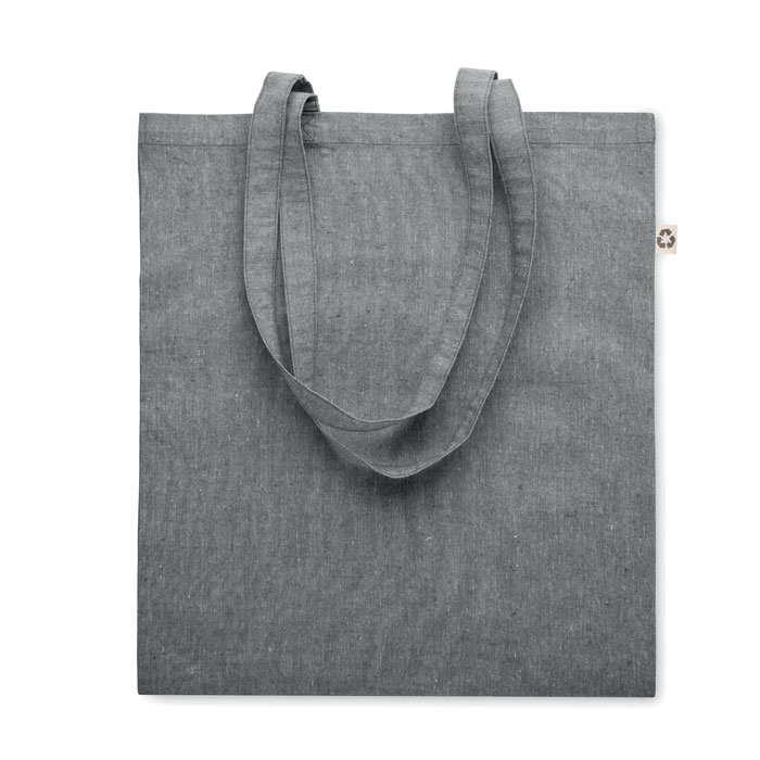 Shopping bag with long handles - ABIN - stone grey