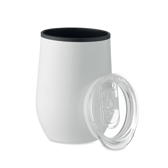 Double wall travel cup 350 ml - CHIN CHAN - white