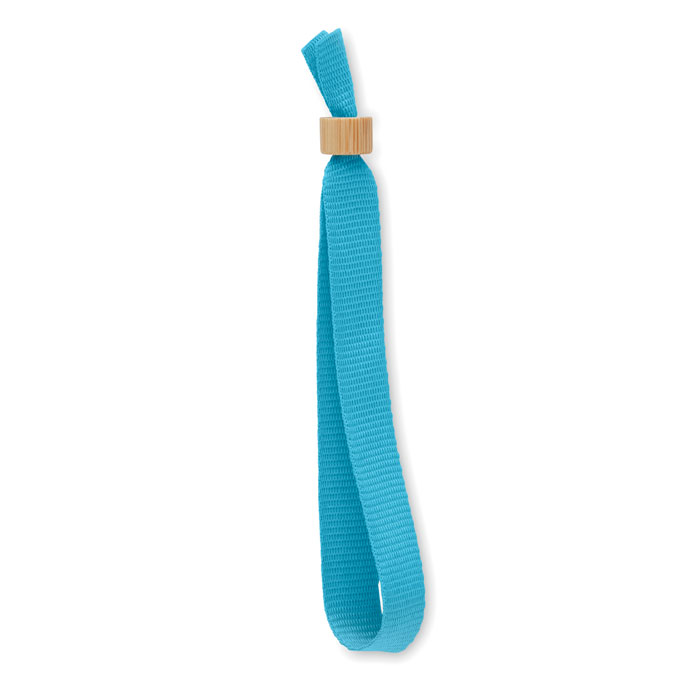 RPET polyester wristband - FIESTA - turquoise