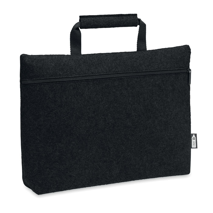 Laptop Tasche RPET-Filz - TAPLA - schwarz