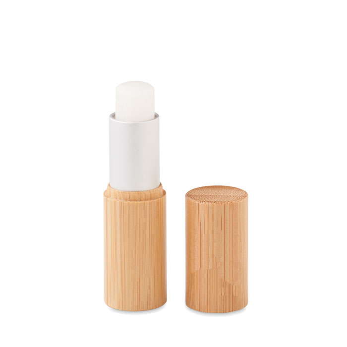 Lip balm in bamboo tube box - GLOSS LUX - wood