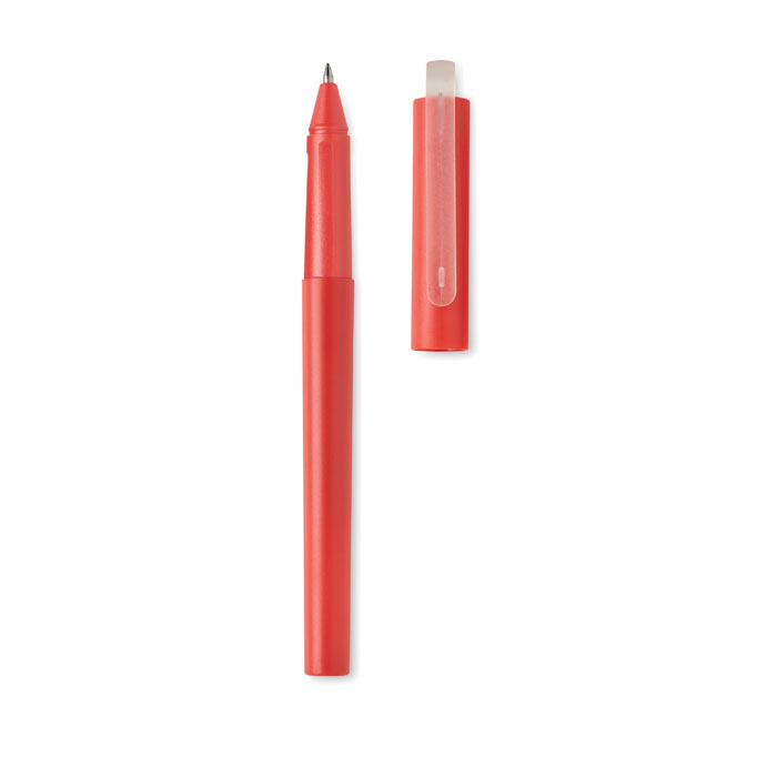 Kuličkové gelové RPET pero - SION - červená