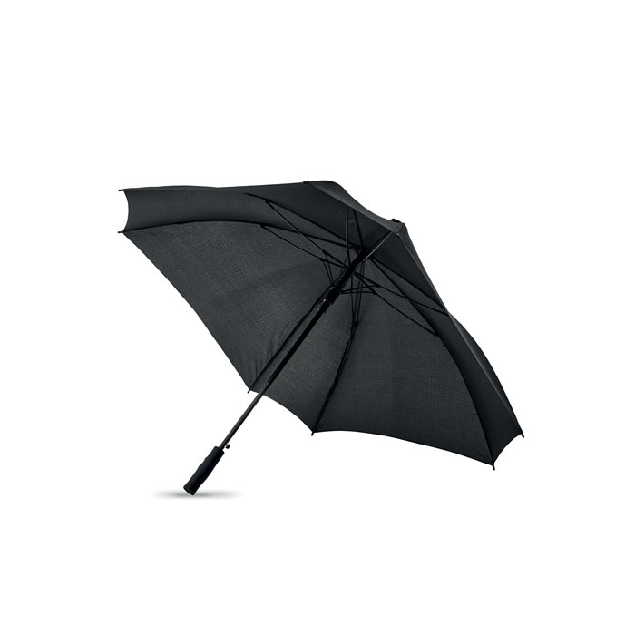 Windproof square umbrella - COLUMBUS - black